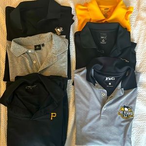 Men’s PITTSBURGH 🐧🏴‍☠️ Golf Shirts- Size Medium